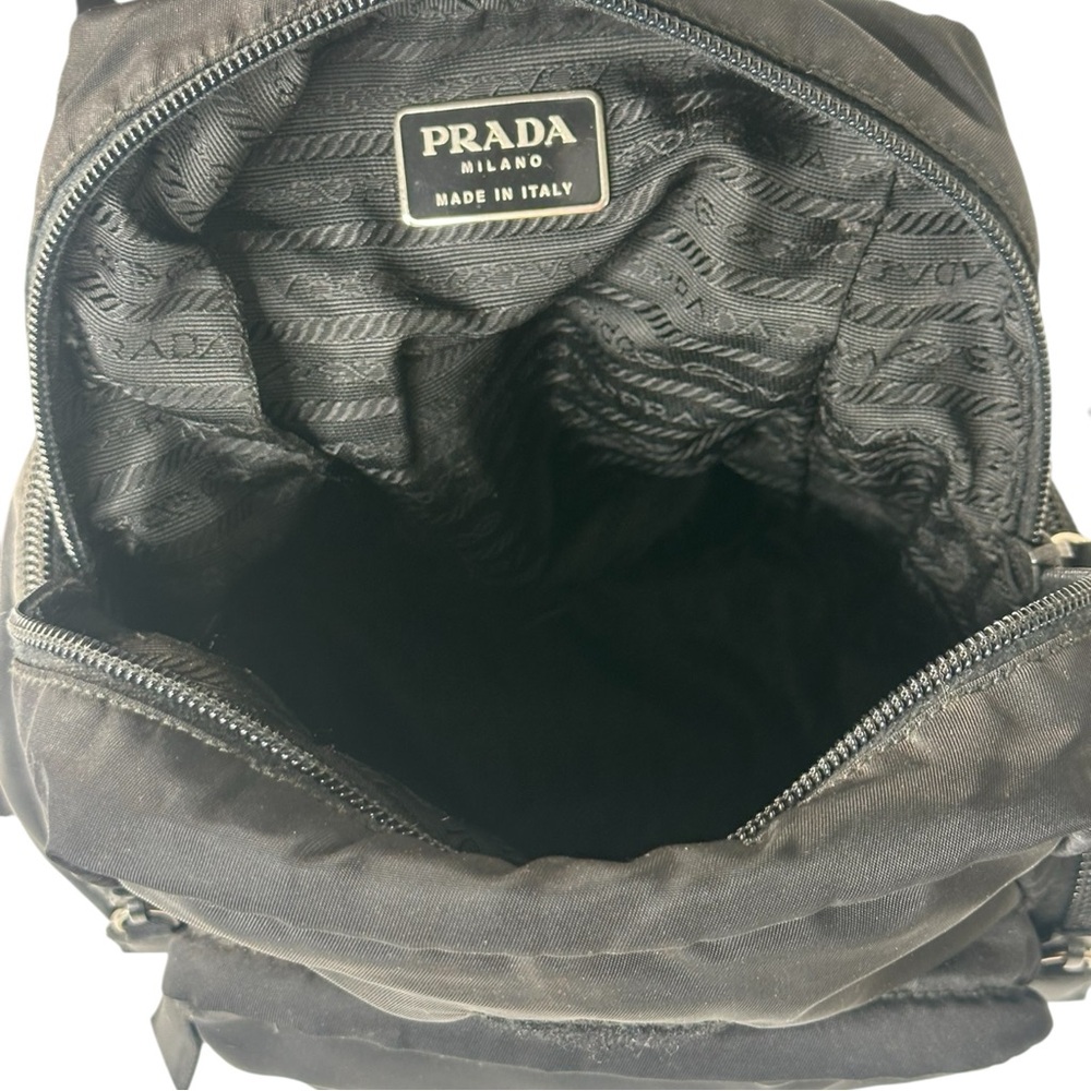 Vintage PRADA Zaino Mini Backpack B5915 Nylon Backpack Triangle Logo Rare Prada - Picture 10 of 15